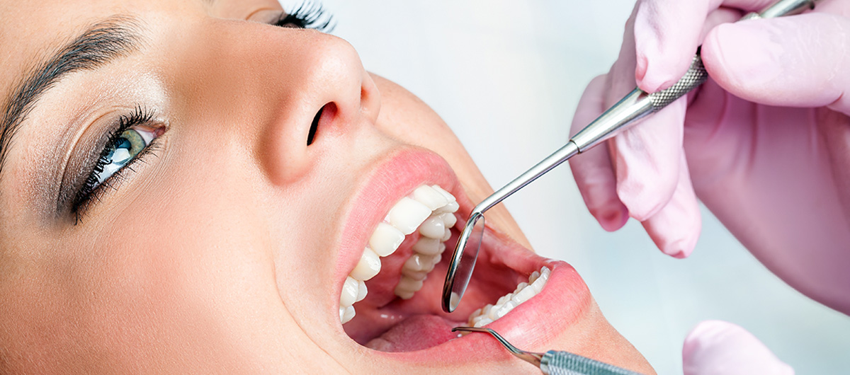 women getting teeth checked